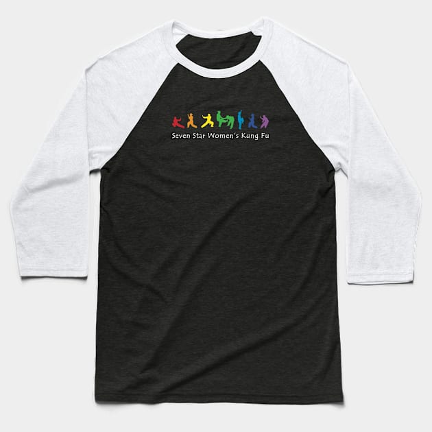 2017 Rainbow Logo Baseball T-Shirt by Seven Star Women's Kung Fu